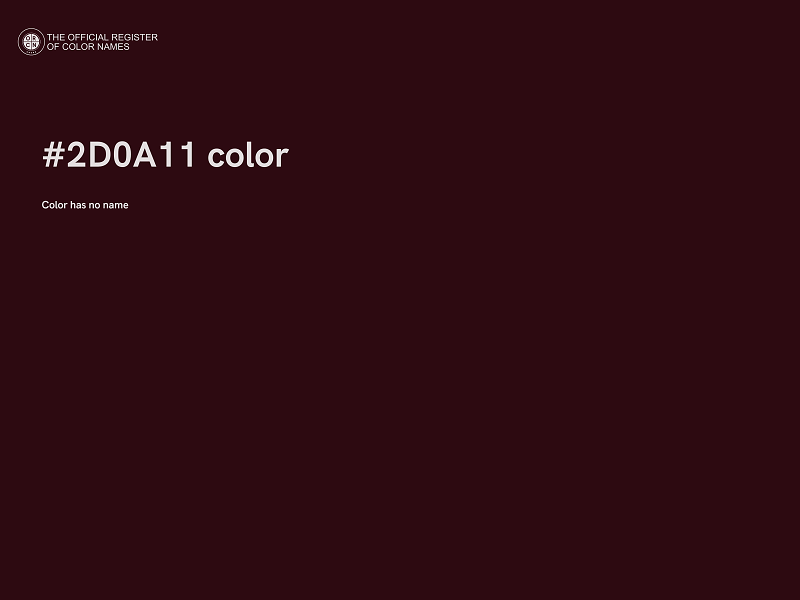 #2D0A11 color image