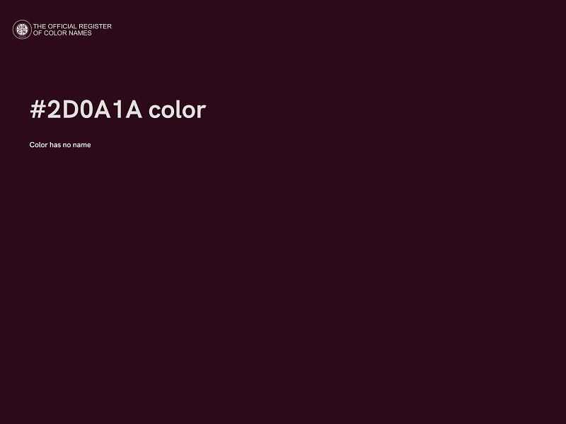 #2D0A1A color image