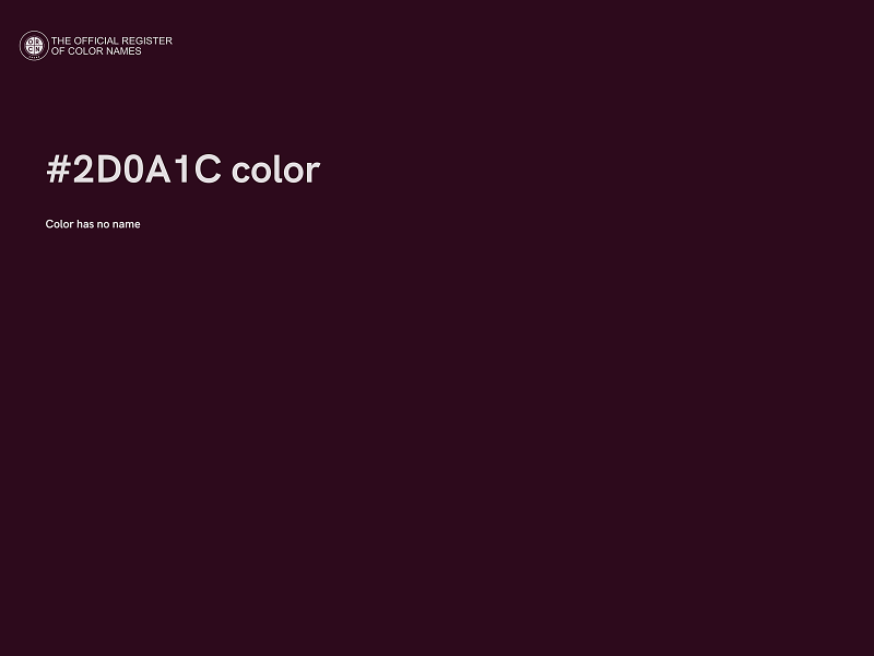 #2D0A1C color image