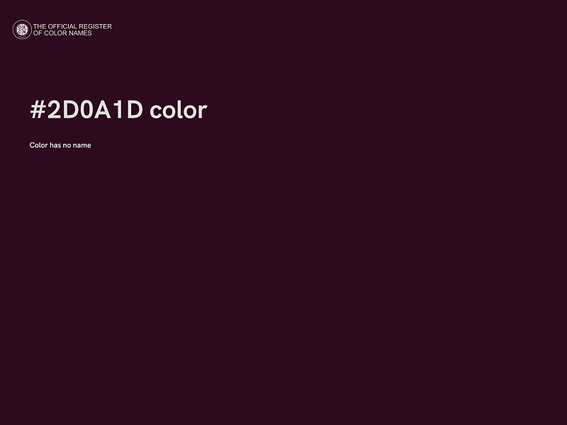 #2D0A1D color image