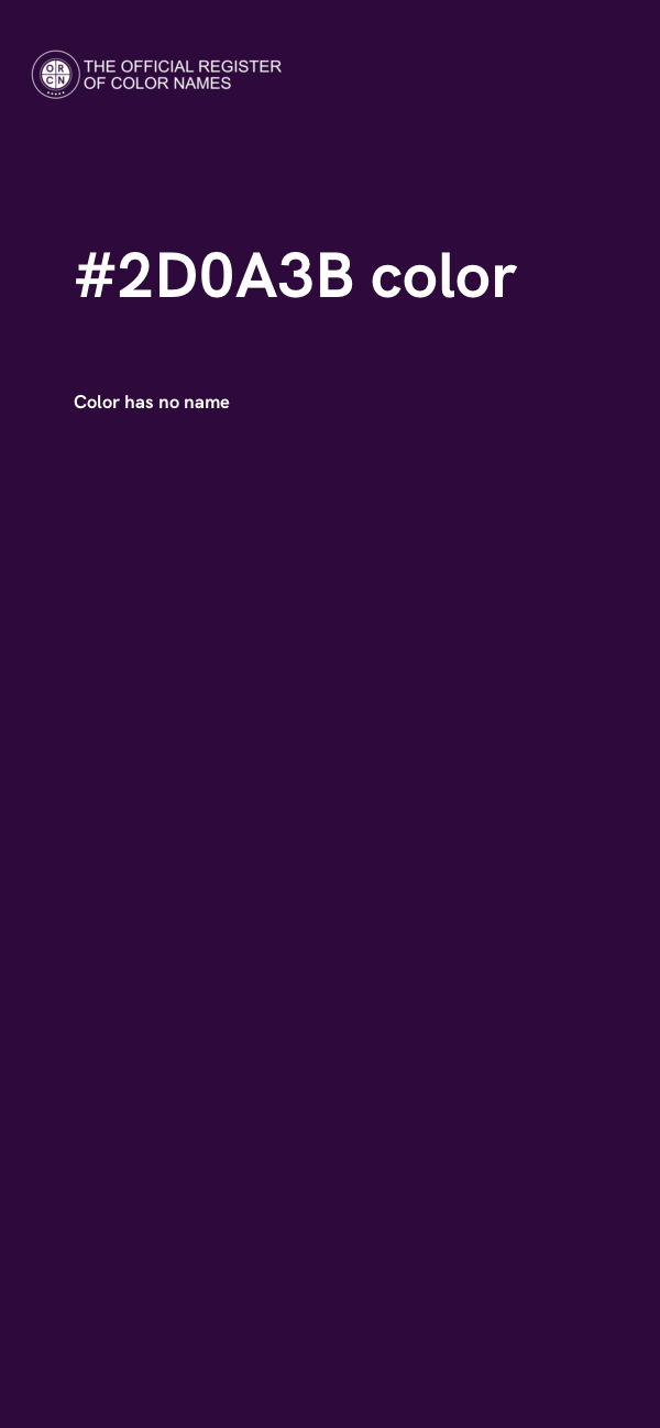 #2D0A3B color image