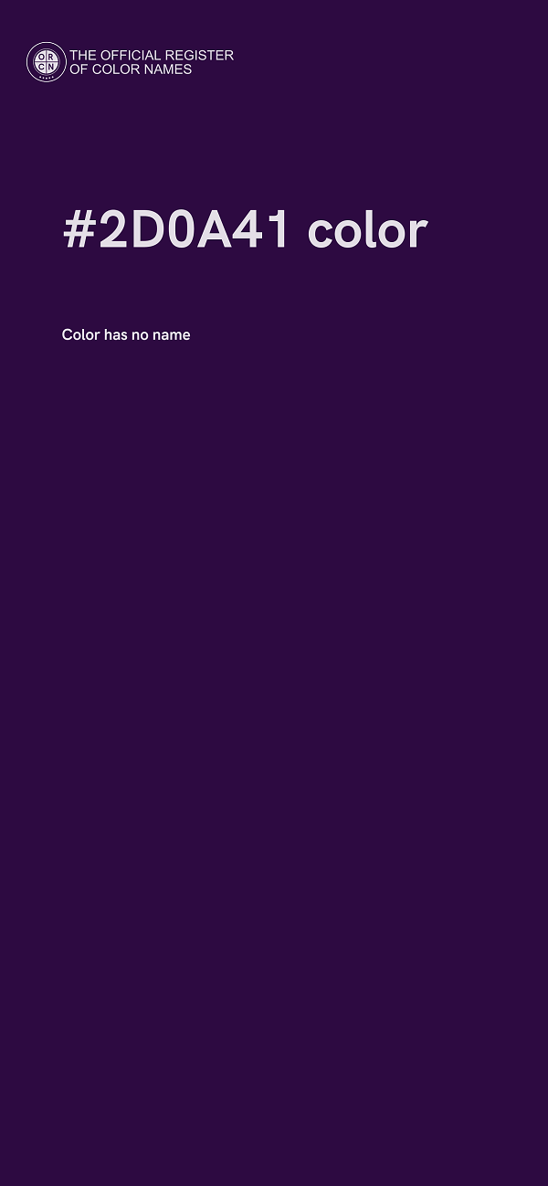 #2D0A41 color image
