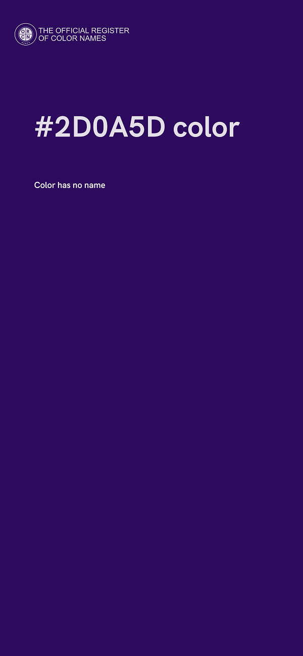 #2D0A5D color image