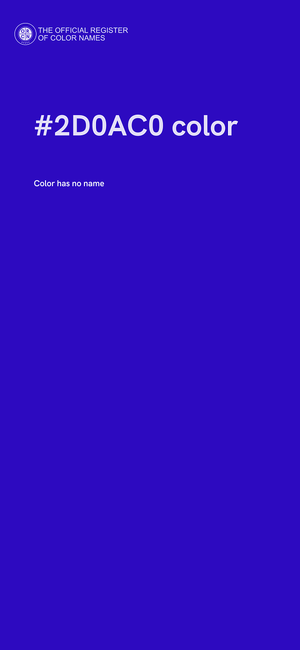 #2D0AC0 color image