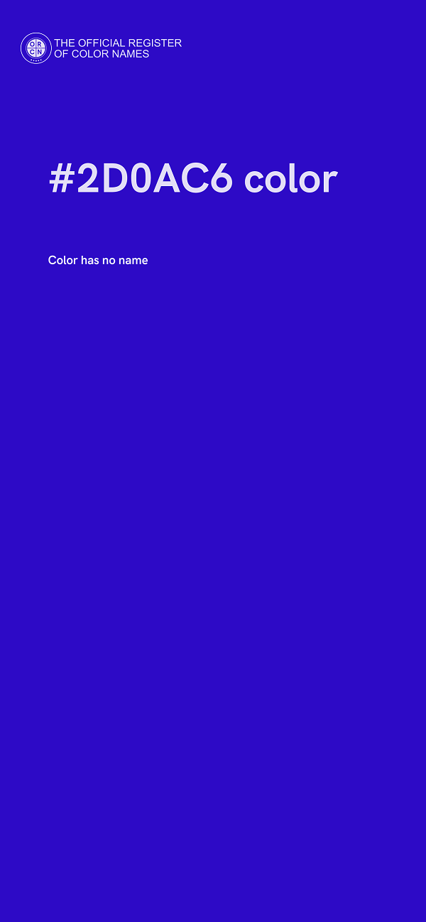 #2D0AC6 color image