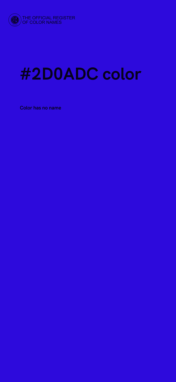 #2D0ADC color image