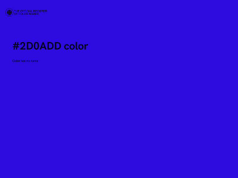 #2D0ADD color image