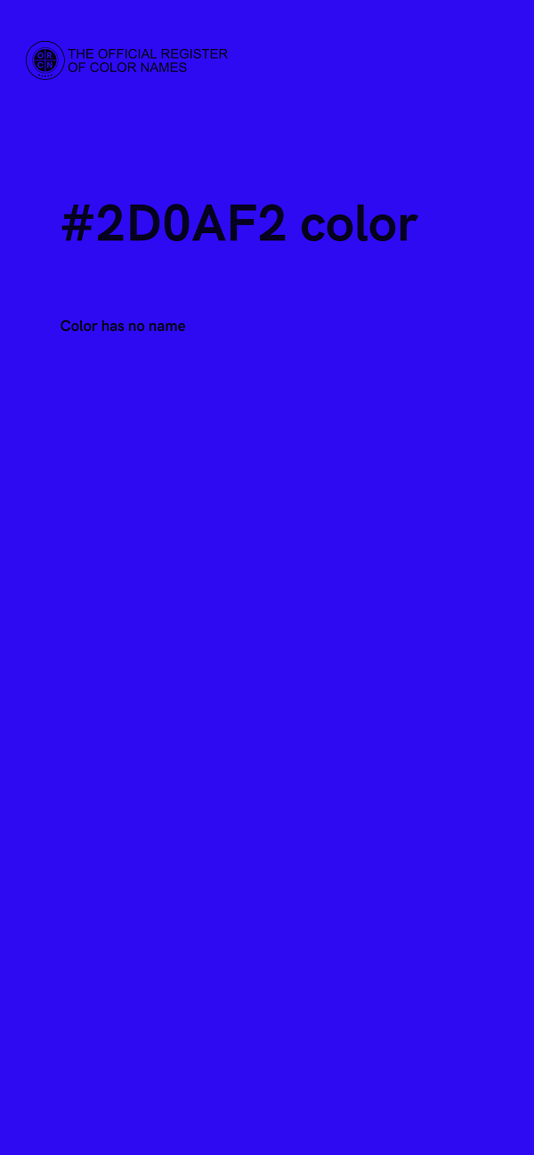 #2D0AF2 color image