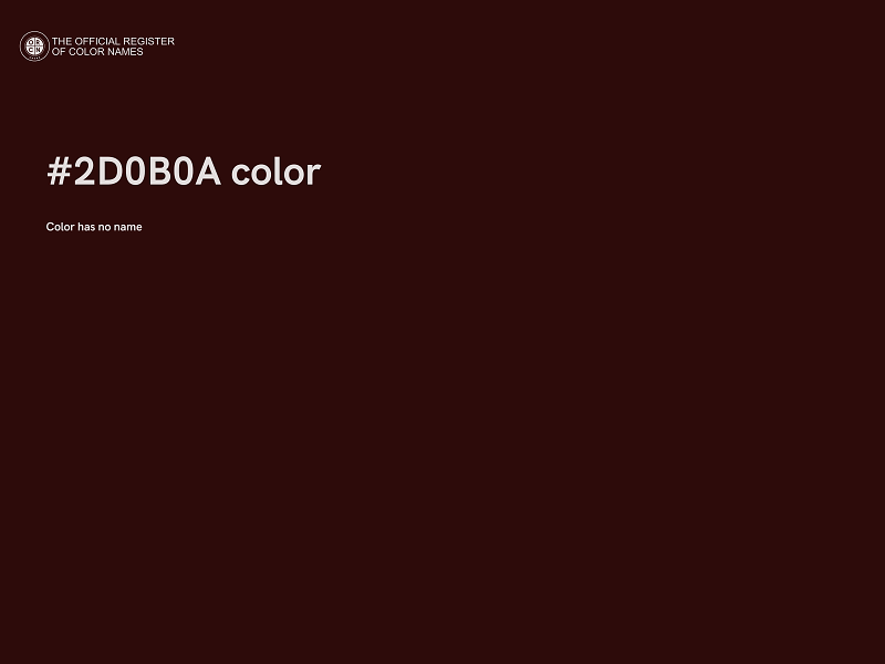 #2D0B0A color image