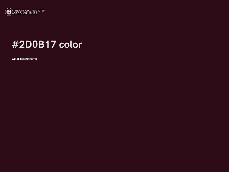 #2D0B17 color image