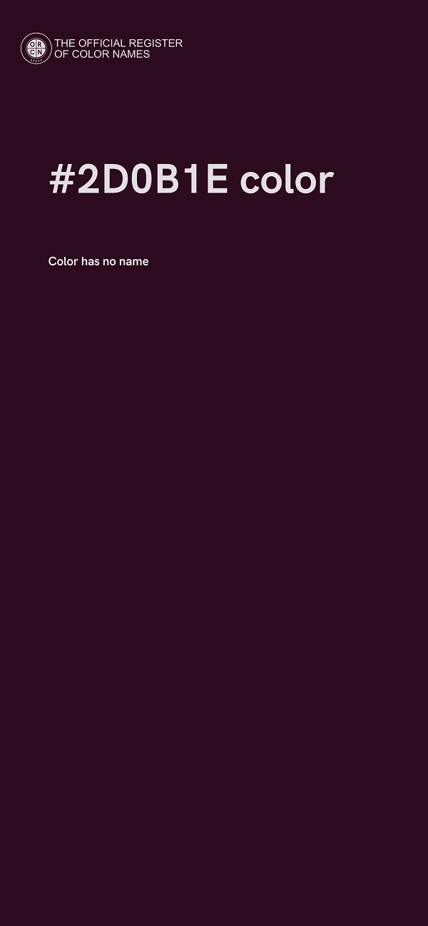 #2D0B1E color image