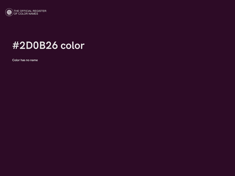 #2D0B26 color image