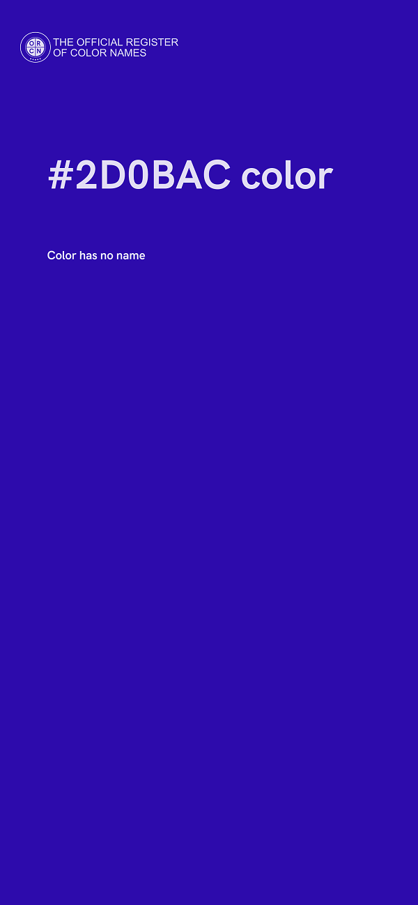 #2D0BAC color image