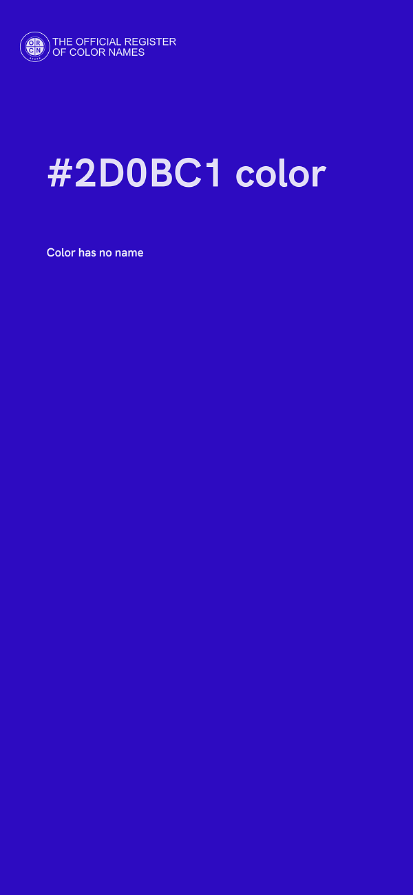 #2D0BC1 color image