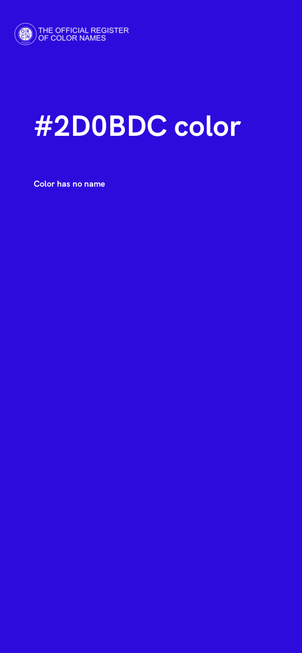 #2D0BDC color image