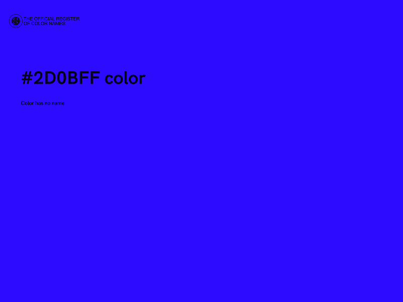 #2D0BFF color image