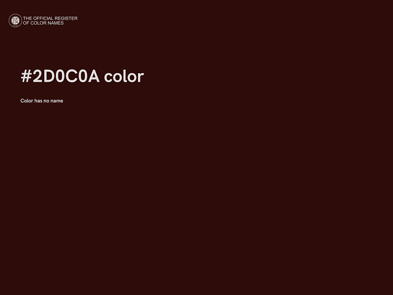 #2D0C0A color image