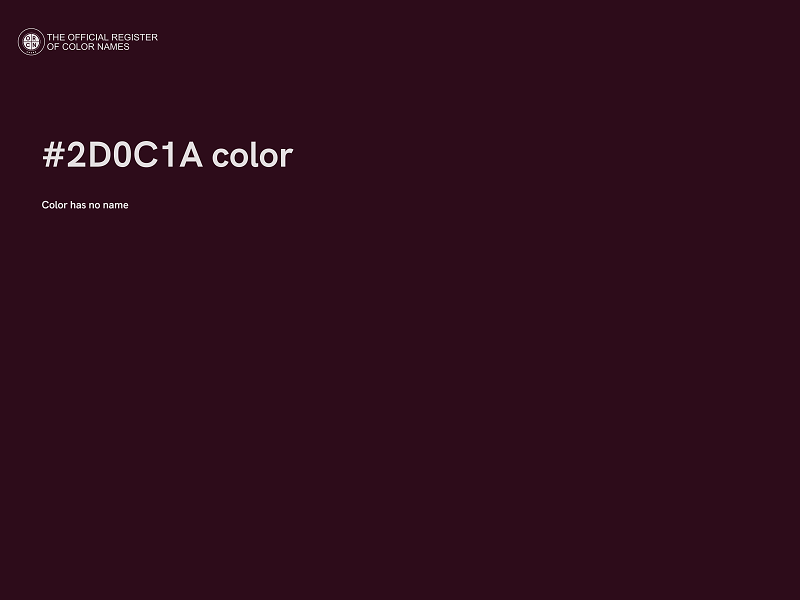 #2D0C1A color image