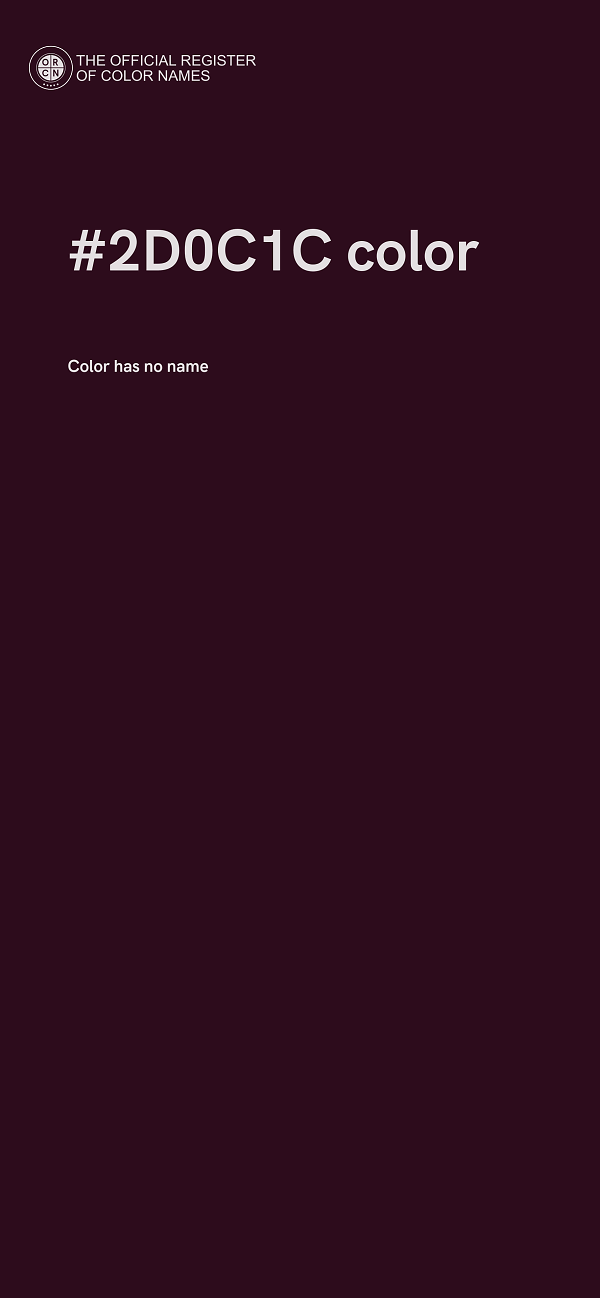 #2D0C1C color image