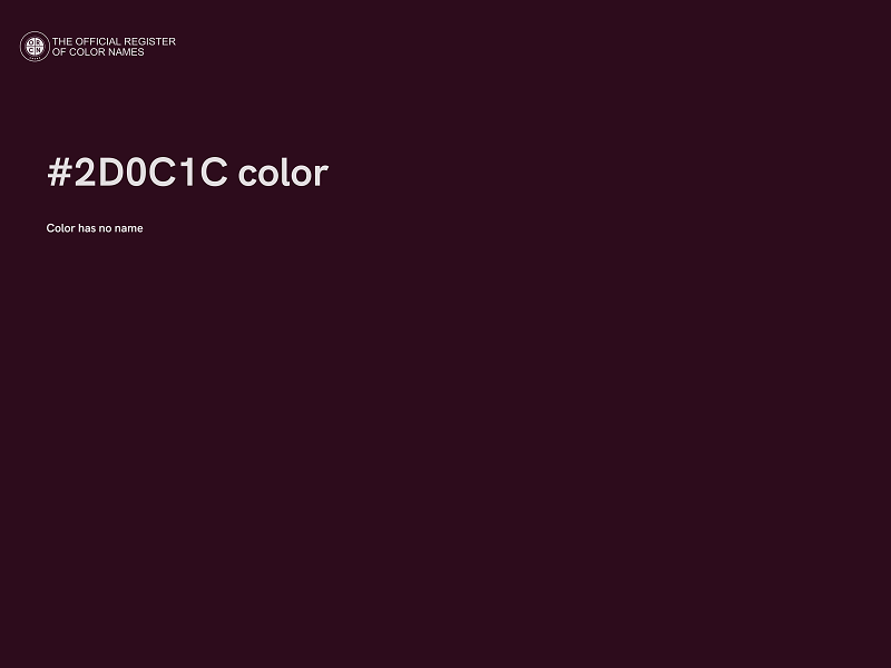 #2D0C1C color image