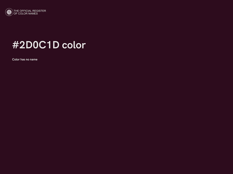 #2D0C1D color image