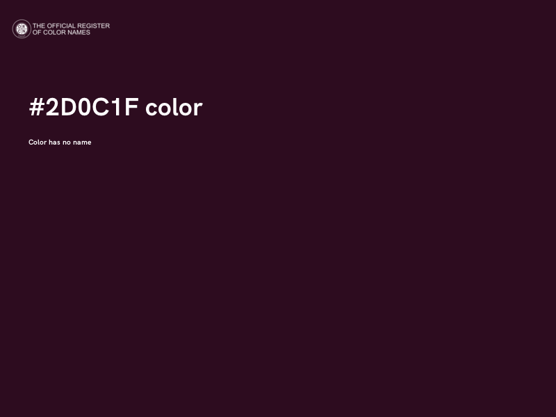 #2D0C1F color image