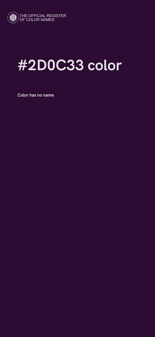 #2D0C33 color image