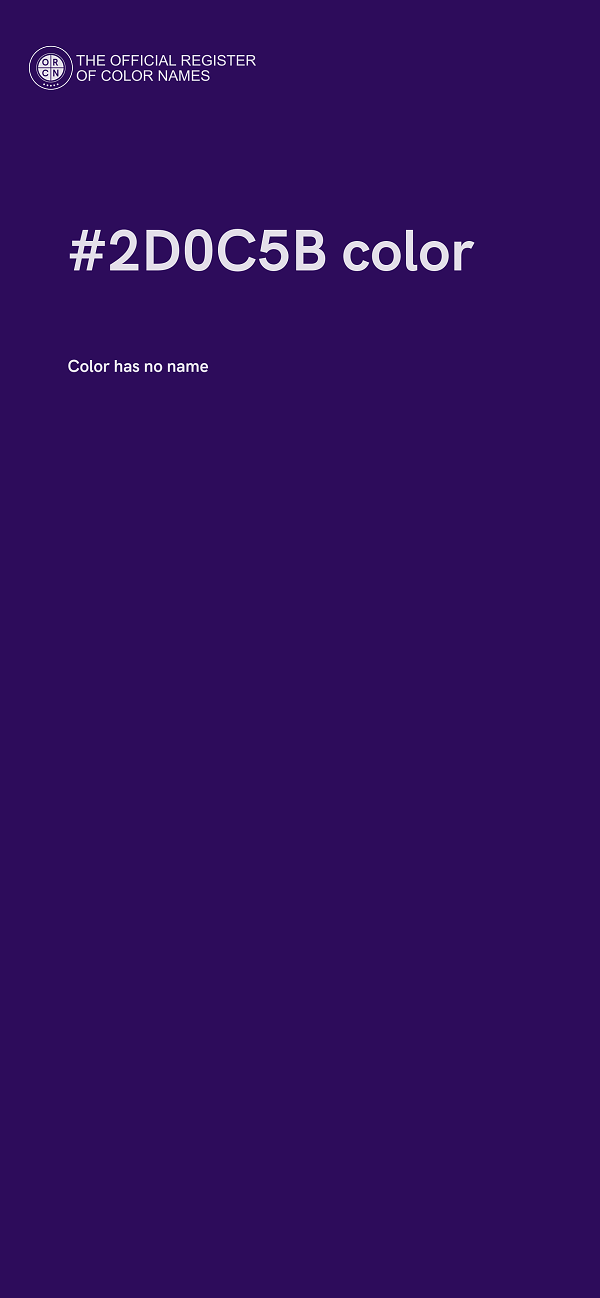#2D0C5B color image
