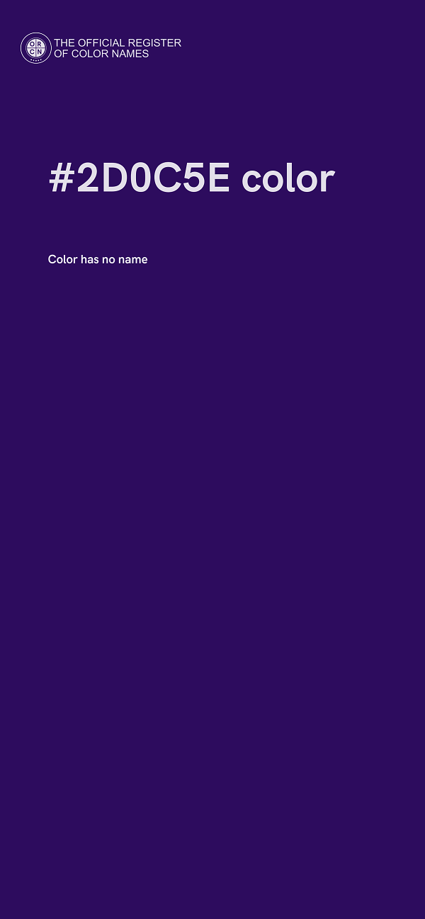 #2D0C5E color image