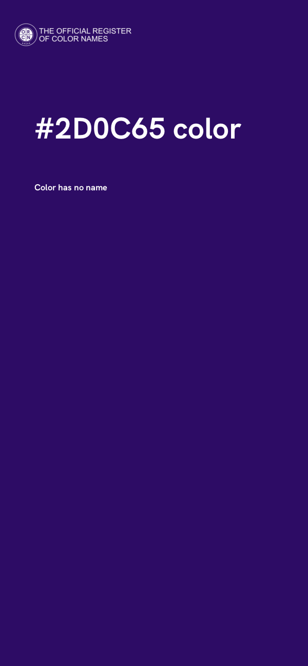 #2D0C65 color image