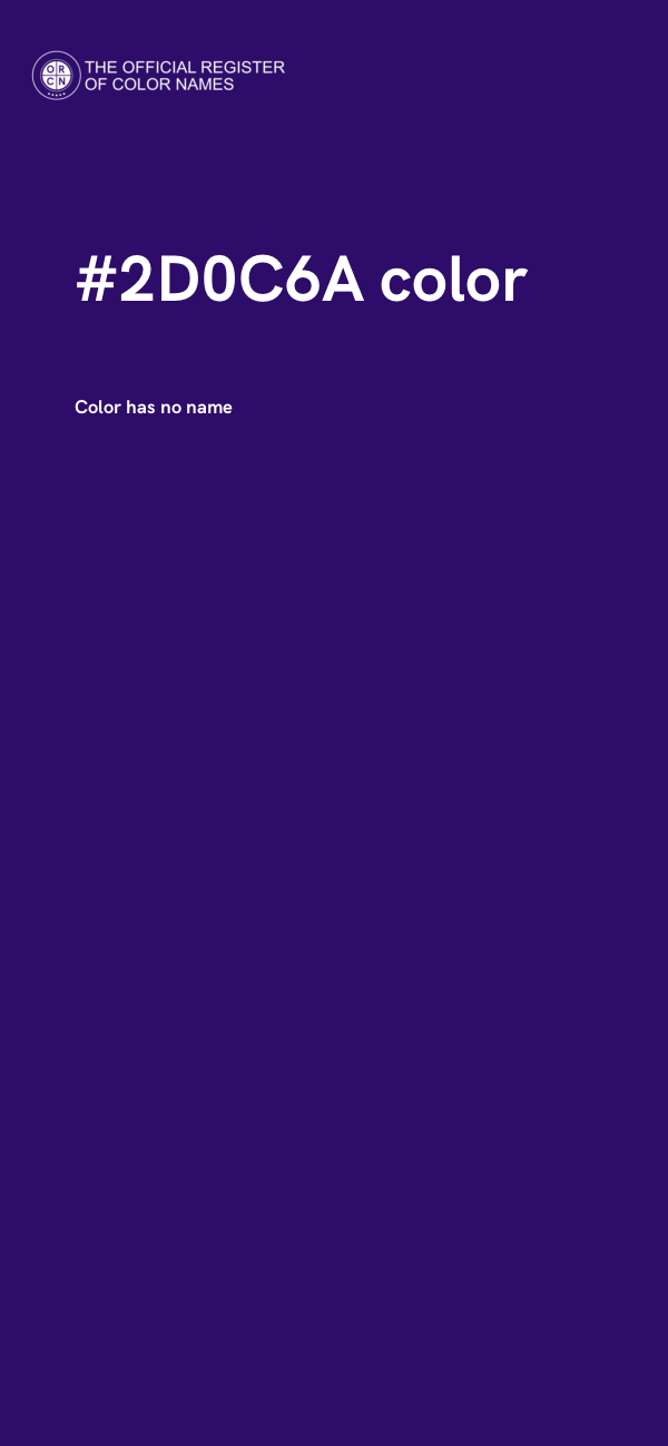 #2D0C6A color image