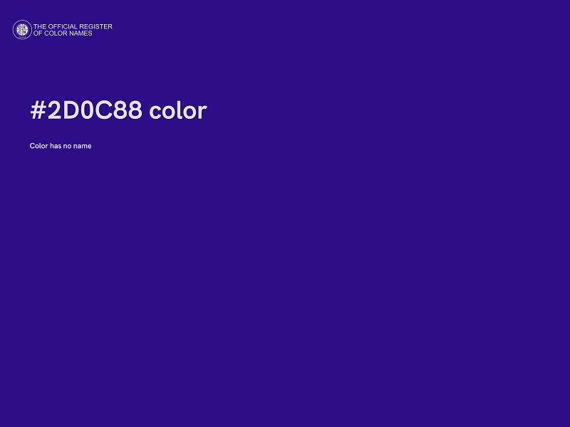 #2D0C88 color image