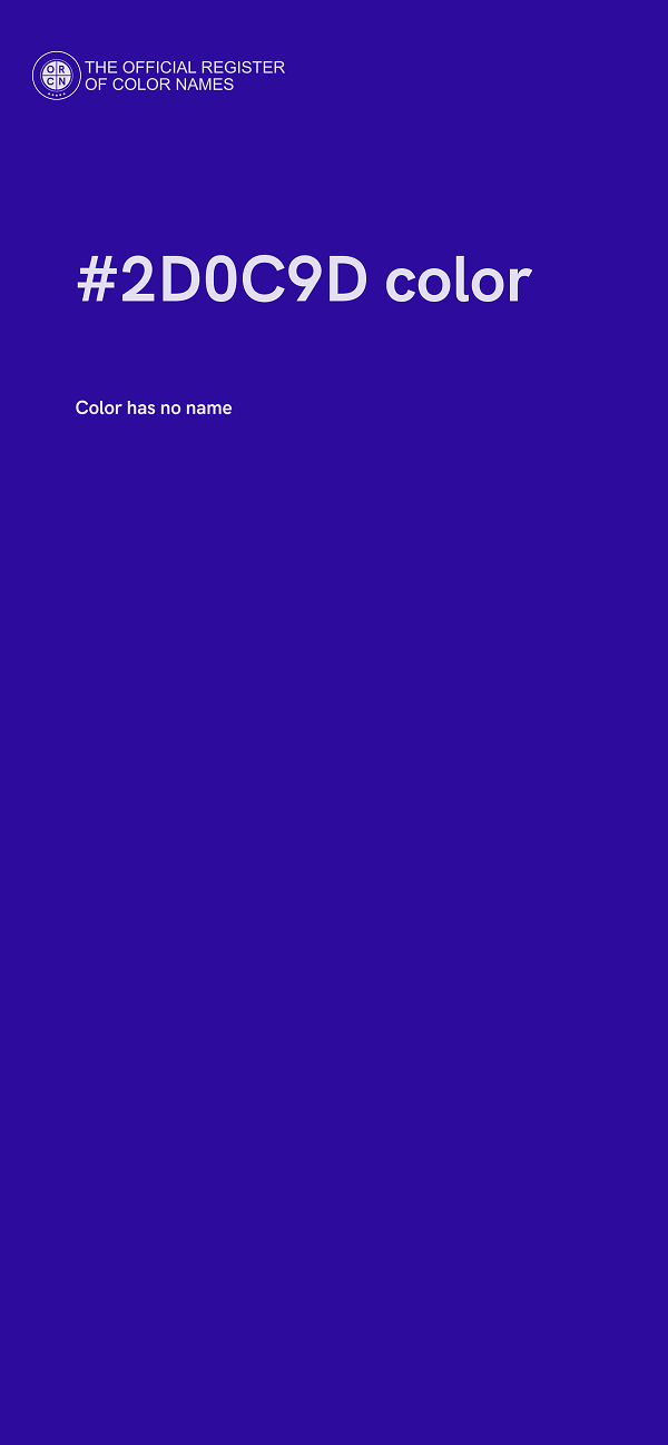 #2D0C9D color image