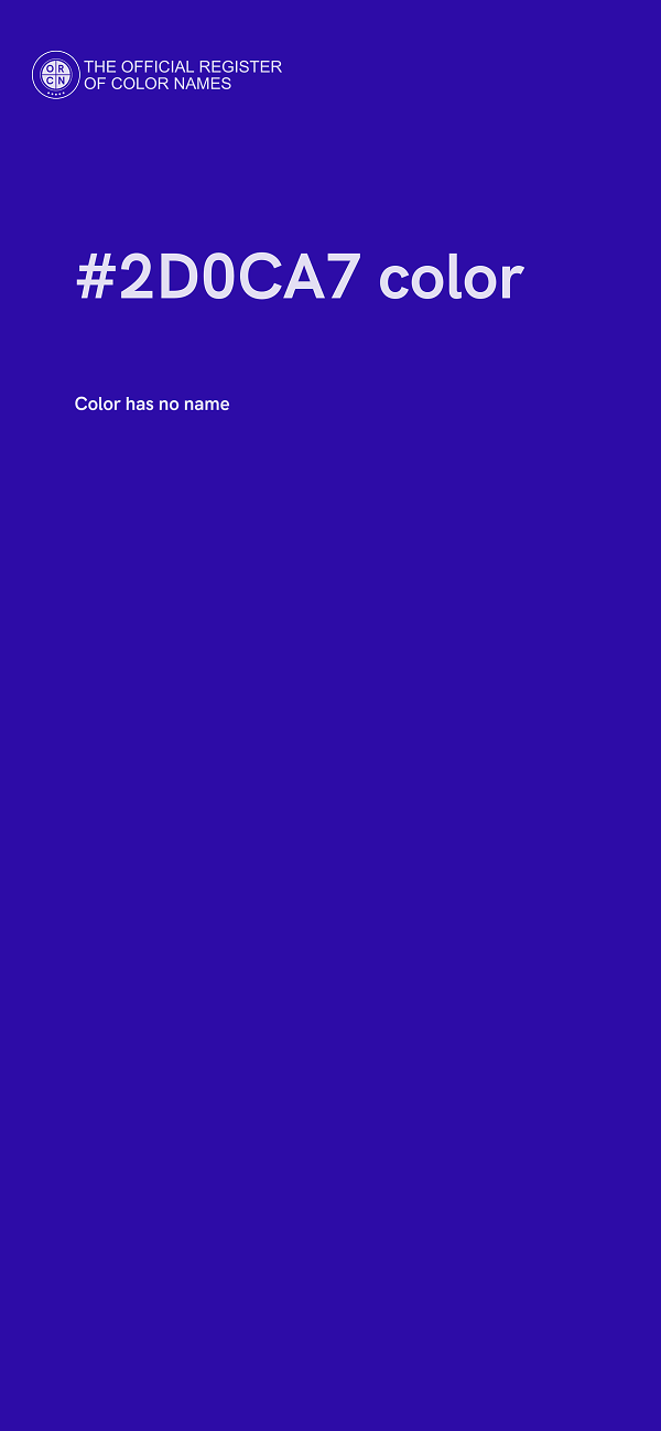#2D0CA7 color image