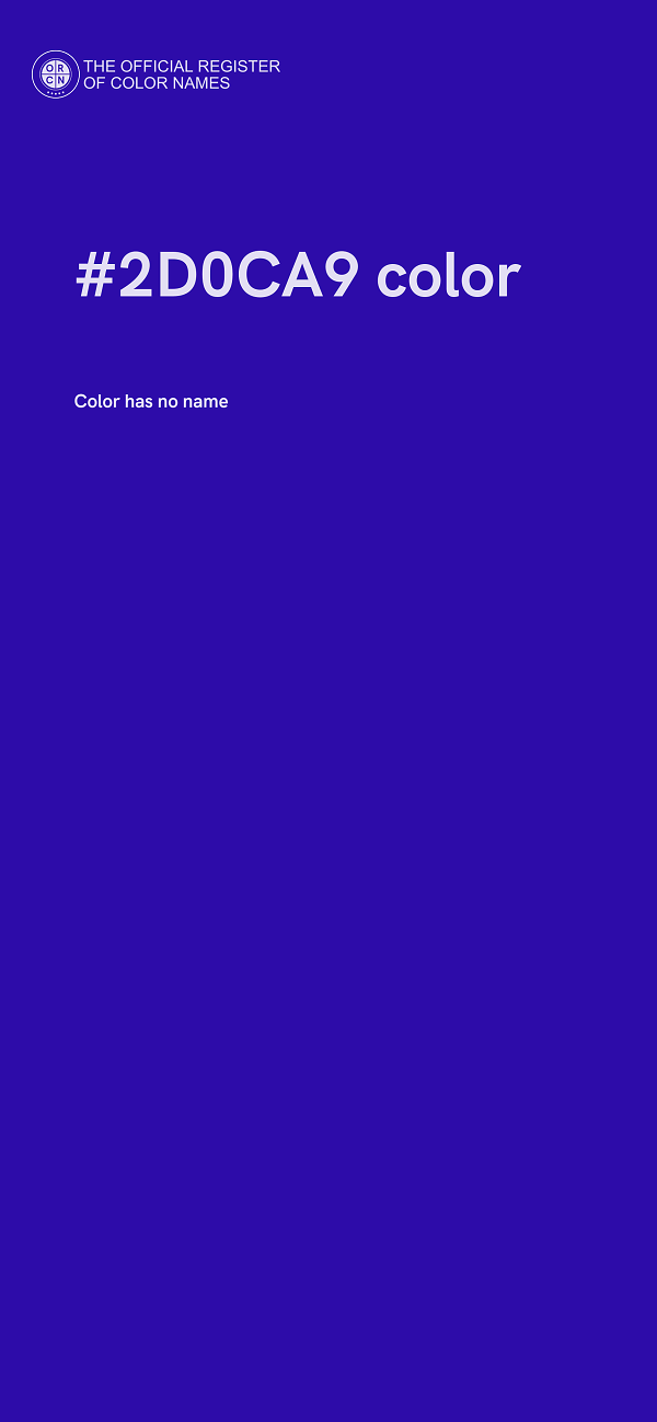 #2D0CA9 color image