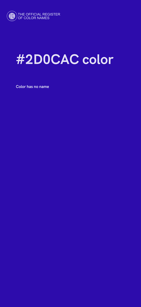 #2D0CAC color image