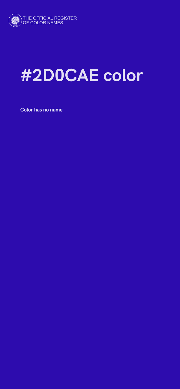 #2D0CAE color image