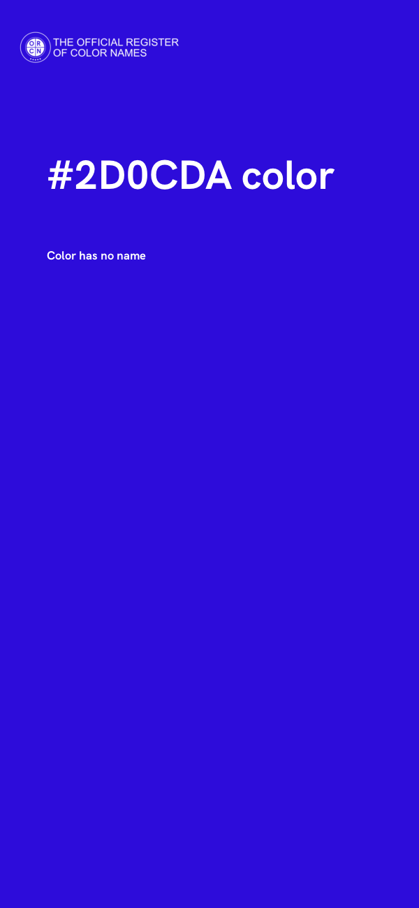 #2D0CDA color image