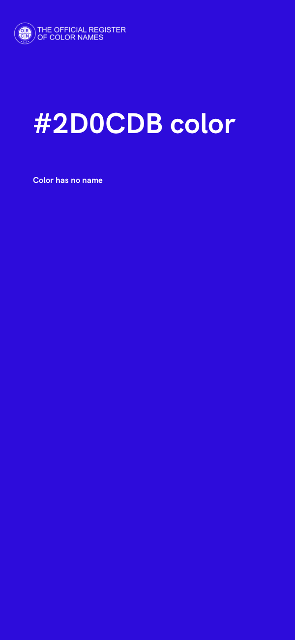 #2D0CDB color image