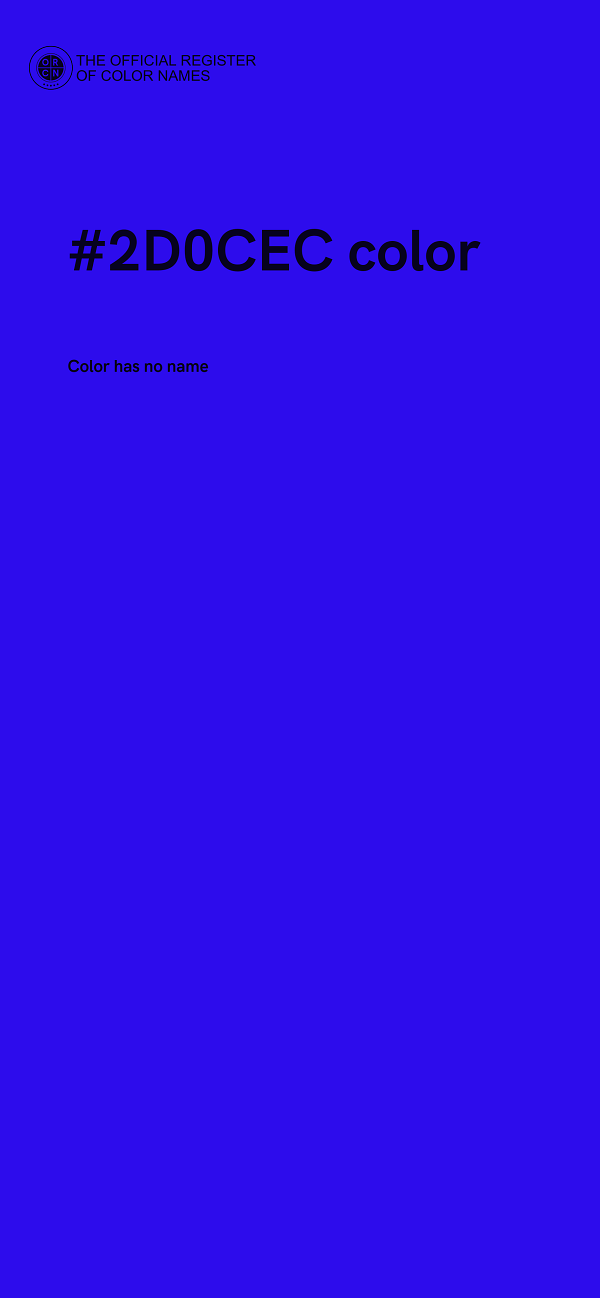#2D0CEC color image