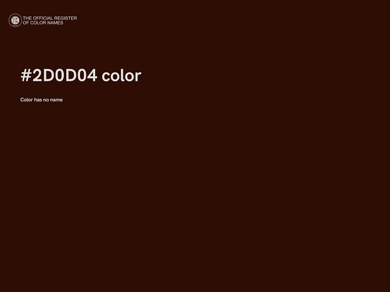 #2D0D04 color image