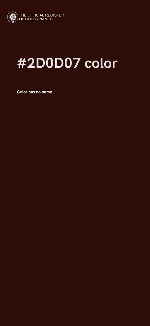 #2D0D07 color image