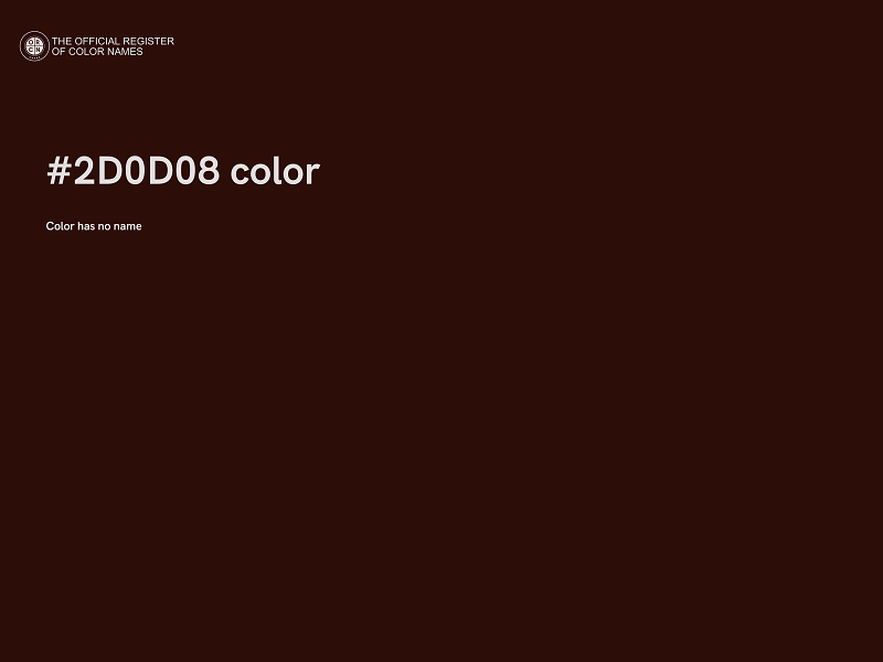 #2D0D08 color image