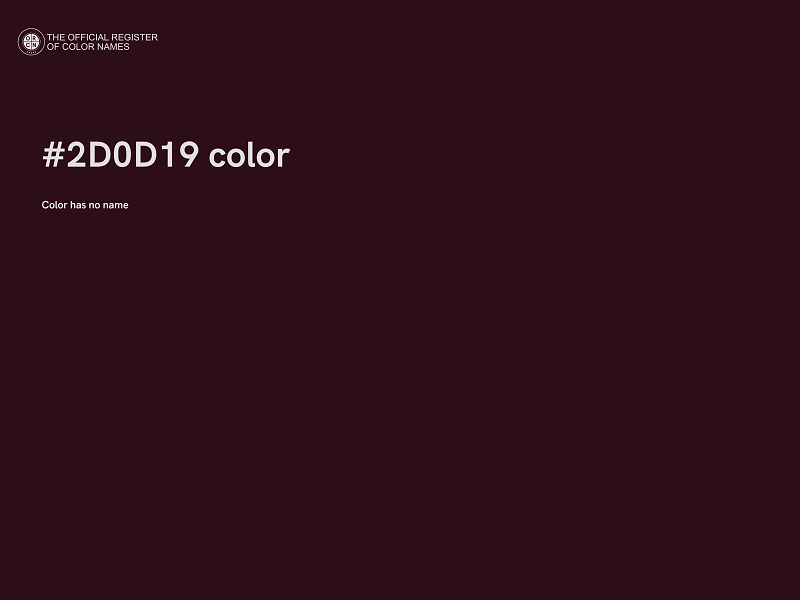 #2D0D19 color image