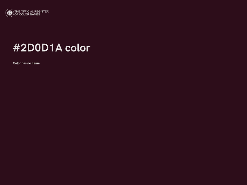 #2D0D1A color image