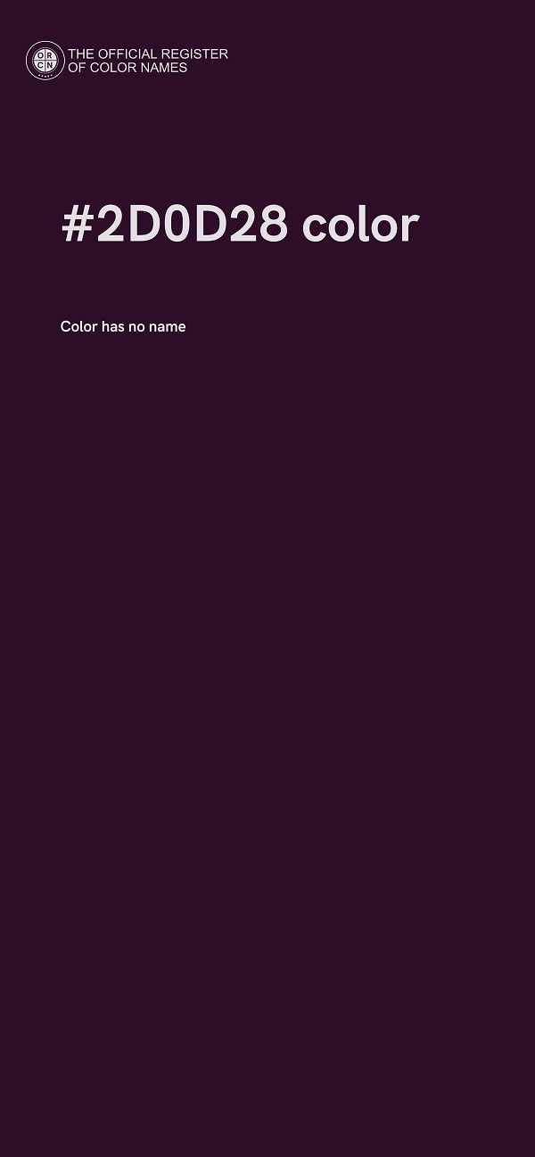 #2D0D28 color image