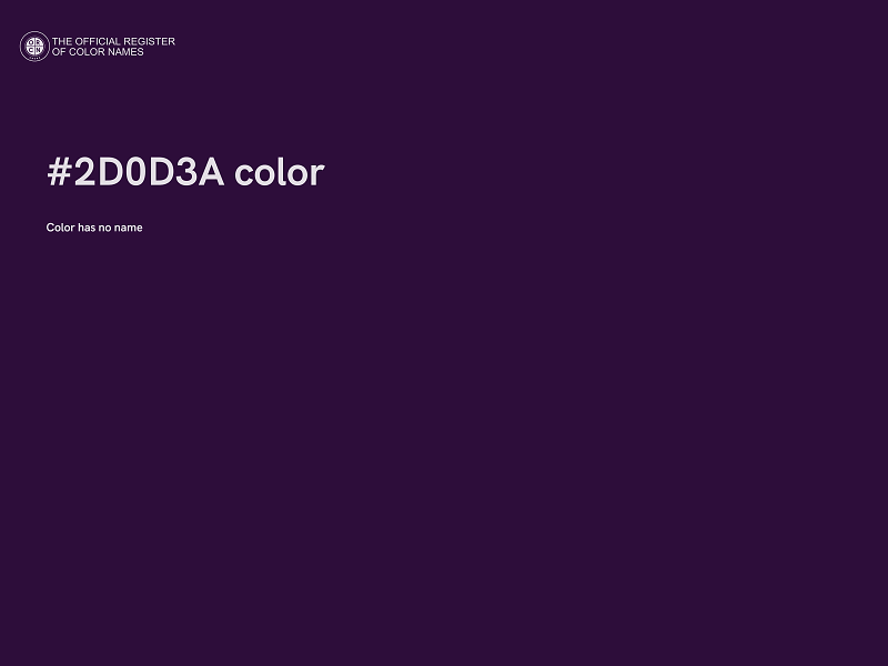#2D0D3A color image