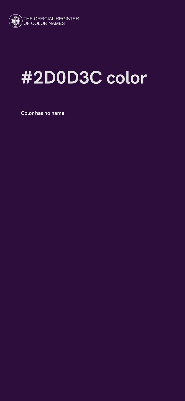 #2D0D3C color image