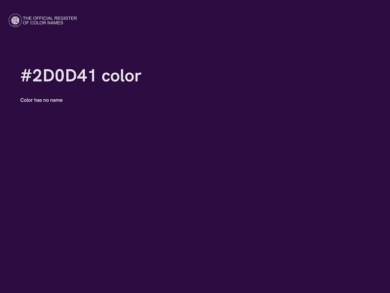 #2D0D41 color image