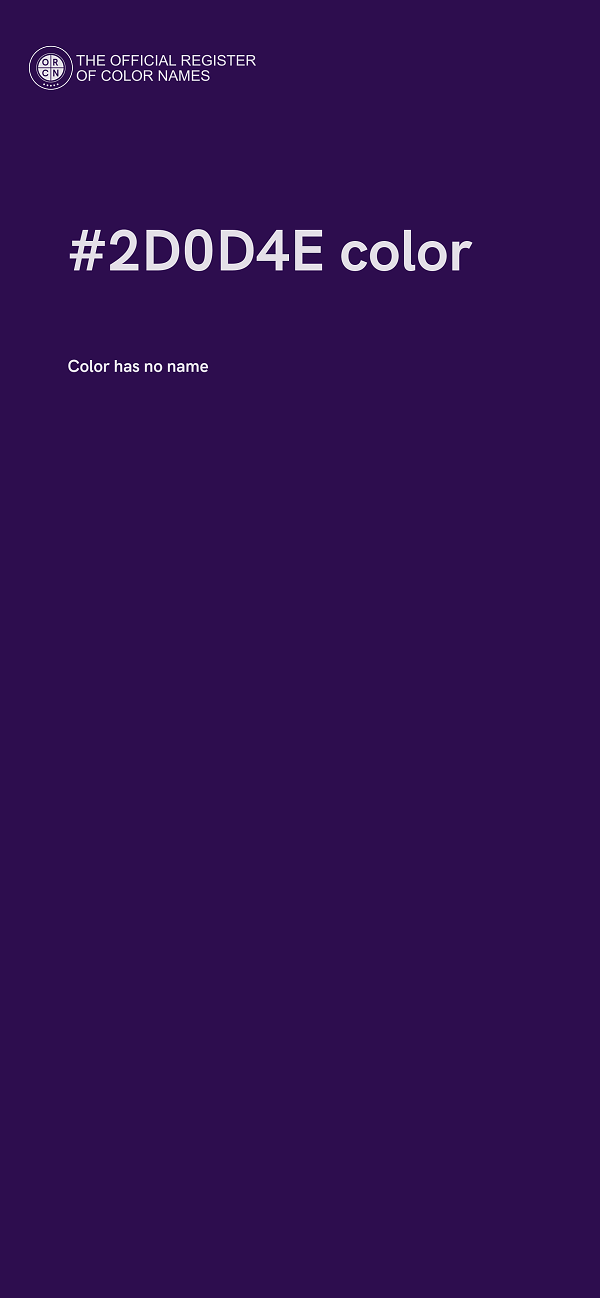 #2D0D4E color image
